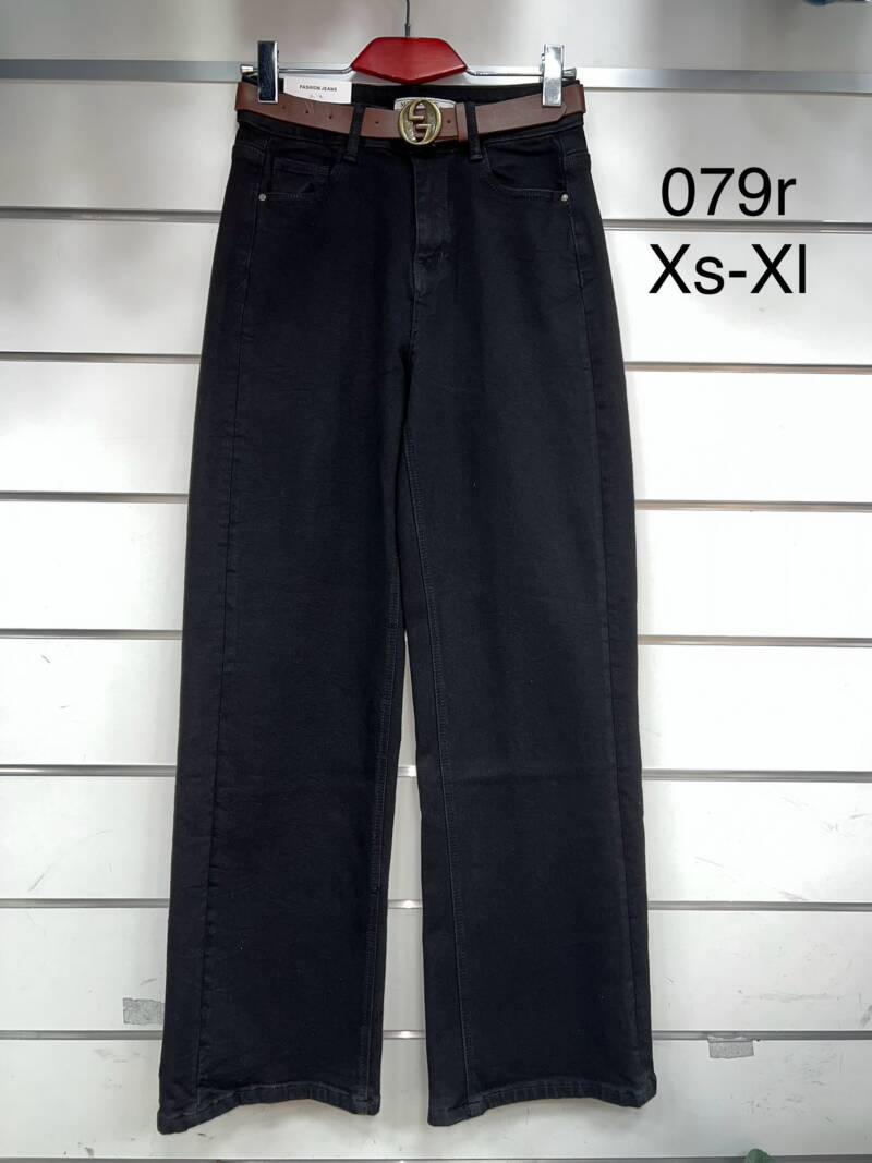 Spodnie damskie jeansy Roz XS-XL, 1 Kolor Paczka 12 szt